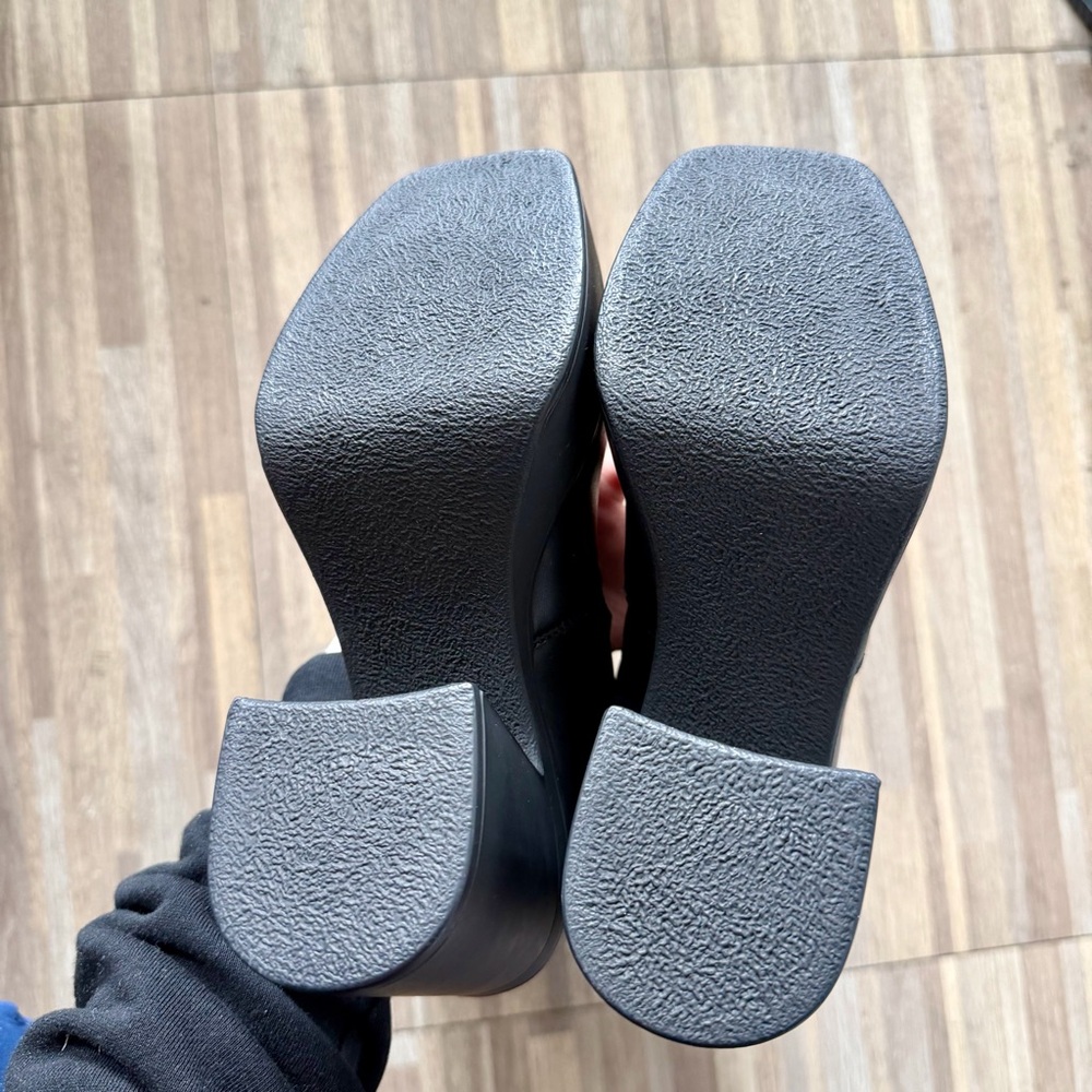 Steve Madden PHOENIX black leather platform heel boots, women’s size 6 - Picture 8 of 8